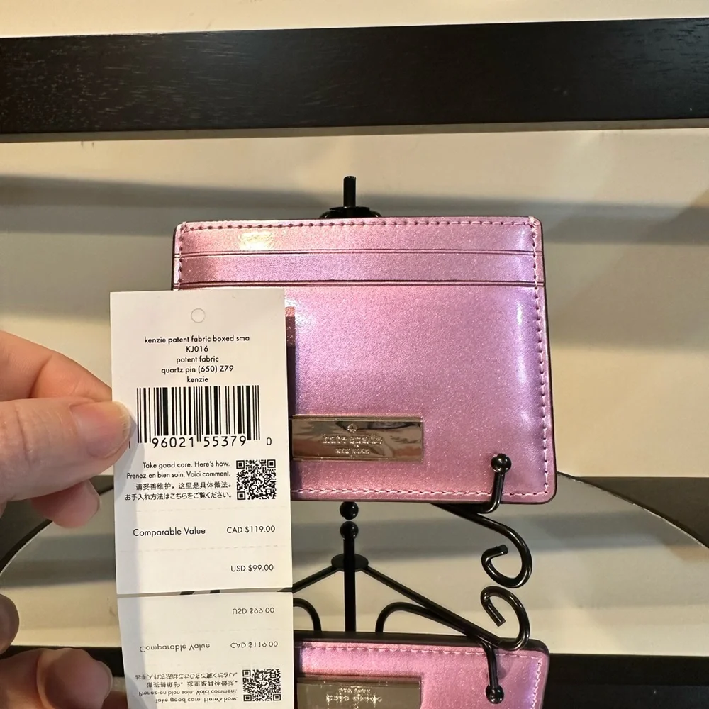 Kate Spade Kenzie Quartz Pink Boxed Small Cardholder Wallet